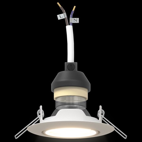 VidaXL Wpuszczane Spotlights 6 sztuk Okrągłe GU10 Białe Ø90 mm Stal