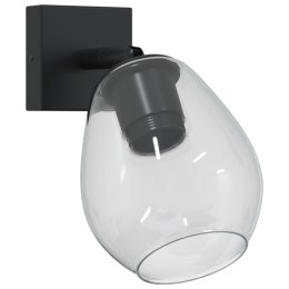LAMPA SUFITOWA Z REGULOWANYM KLOSZEM SZKLANYM ANTRACYTOWYM E27