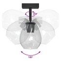 LAMPA SUFITOWA Z REGULOWANYM KLOSZEM SZKLANYM ANTRACYTOWYM E27