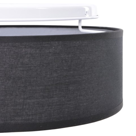 LAMPKA SUFITOWA CZARNA Z MATERIAŁU Ø 30CM E27