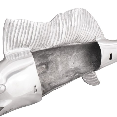 ŁAWKA ŚCIENNA RYBAKA SREBRNA 91X8X26CM ALUMINIUM OD