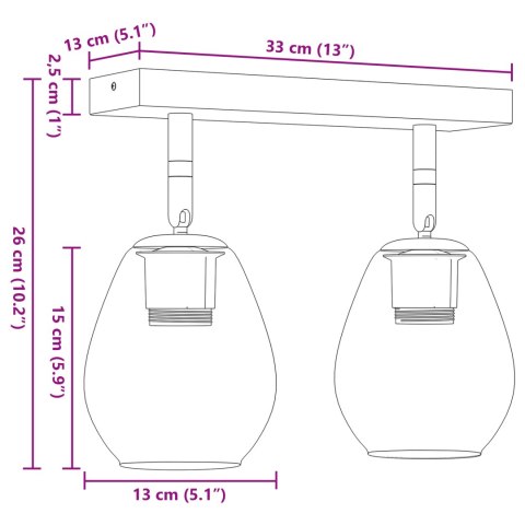 KINKIETY Z REGULOWANYM KLOSZEM SZKLANYM ANTHRACITE E27