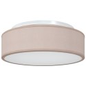 LAMPA SUFITOWA WPUSZCZANA TAUPE Ø 38CM Z MATERIAŁU E27