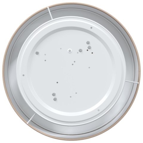 LAMPA SUFITOWA WPUSZCZANA TAUPE Ø 38CM Z MATERIAŁU E27