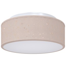 LAMPA SUFITOWA Z LAMPIONEM W GWIAZDY TAUPE Ø 30CM TKANINA E27