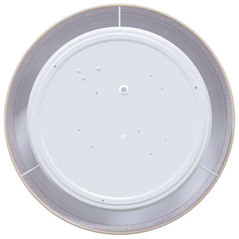 LAMPA SUFITOWA Z LAMPIONEM W GWIAZDY TAUPE Ø 30CM TKANINA E27