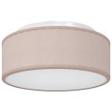 LAMPA SUFITOWA Z PŁASKIM MONTAŻEM TAUPE 30CM WYKONANA Z E27