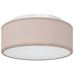 LAMPA SUFITOWA Z PŁASKIM MONTAŻEM TAUPE 30CM WYKONANA Z E27