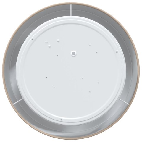 LAMPA SUFITOWA Z PŁASKIM MONTAŻEM TAUPE 30CM WYKONANA Z E27