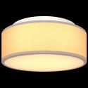 LAMPA SUFITOWA Z PŁASKIM MONTAŻEM TAUPE 30CM WYKONANA Z E27