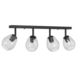 LAMPA SUFITOWA Z REGULOWANYM ABAŻUREM SZKLANYM ANTHRACITE E27