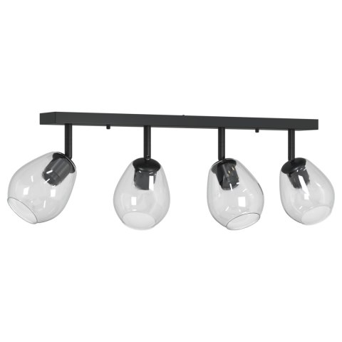 LAMPA SUFITOWA Z REGULOWANYM ABAŻUREM SZKLANYM ANTHRACITE E27