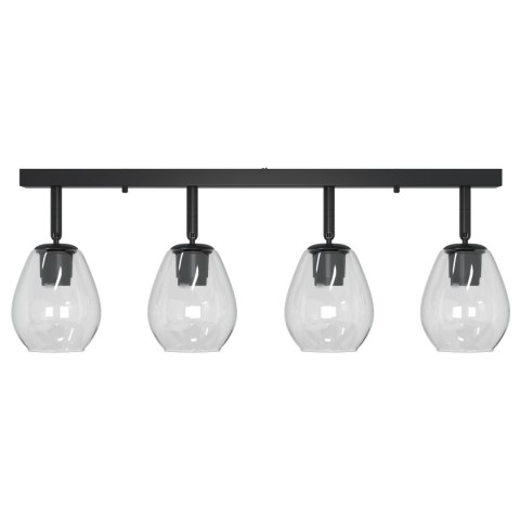 LAMPA SUFITOWA Z REGULOWANYM ABAŻUREM SZKLANYM ANTHRACITE E27