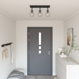 LAMPY SUFITOWE Z REGULOWANYM KLOSZEM SZKLANYM W ANTRACYCIE E27