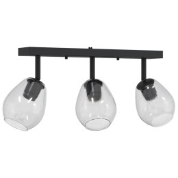 LAMPY SUFITOWE Z REGULOWANYM KLOSZEM SZKLANYM W ANTRACYCIE E27