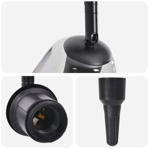 LAMPY SUFITOWE Z REGULOWANYM KLOSZEM SZKLANYM W ANTRACYCIE E27