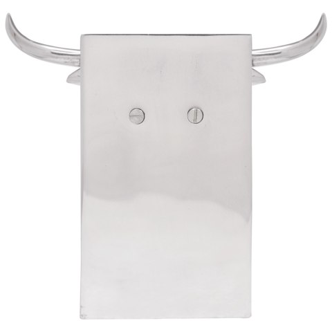 VidaXL Podpórki do Książek 2 szt. Srebrne 21,5x15,5x20 cm Aluminium Byk