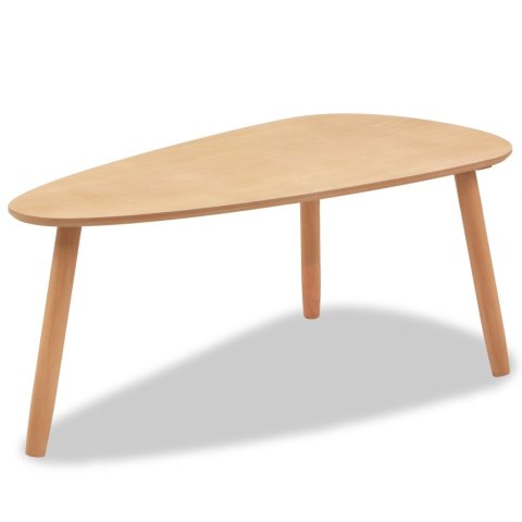 ZESTAW STOLIKÓW KAWOWYCH 2 SZT. BRĄZOWY DREWNO SOSNOWE