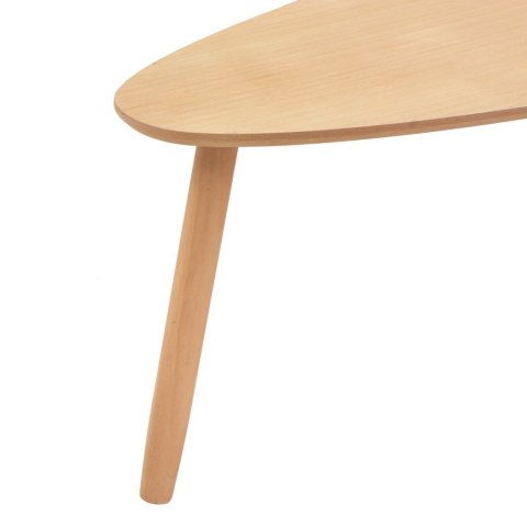 ZESTAW STOLIKÓW KAWOWYCH 2 SZT. BRĄZOWY DREWNO SOSNOWE