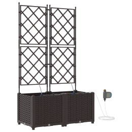 DONICE OGRODOWE Z SYSTEMEM NAWADNIANIA 2 SZT. BRĄZOWE