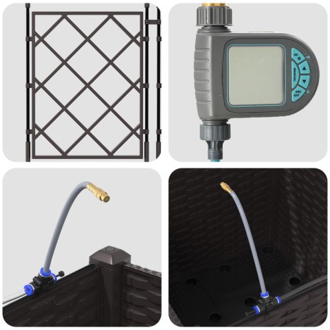 DONICE Z SYSTEMEM NAWADNIANIA BRĄZOWE