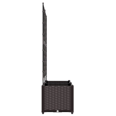 DONICA OGRODOWA Z TRELLIS 2 SZT. BRĄZOWA 80X40X143CM