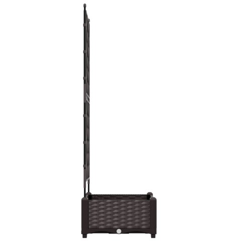 DONICA OGRODOWA Z TRELISA BRĄZOWA 40X40X125,5CM