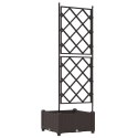 DONICA OGRODOWA Z TRELISA BRĄZOWA 40X40X125,5CM