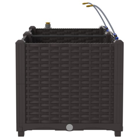 DONICE OGRODOWE Z SYSTEMEM NAWADNIANIA 2 SZT. BRĄZOWE