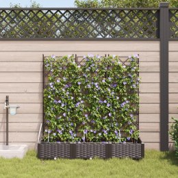 DONICE OGRODOWE Z SYSTEMEM NAWADNIANIA 3 SZT. BRĄZOWE