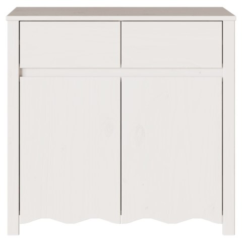 SIDEBOARD 'DRAMMEN'BIAŁY 79X43X75,5CM Z DREWNA SOSNOWEGO