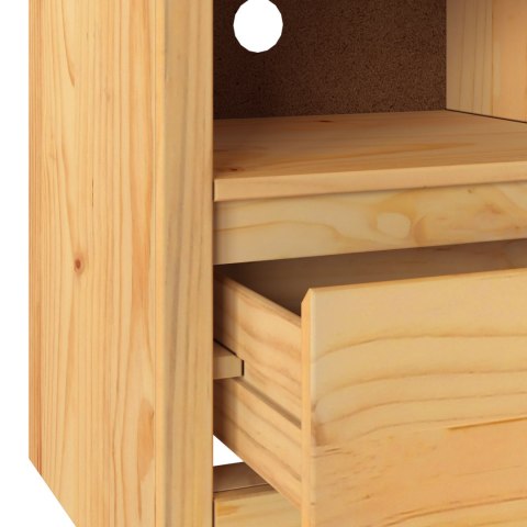 SZAFKA RTV "DRAMMEN" 99X43X55CM Z LITEGO DREWNA SOSNOWEGO