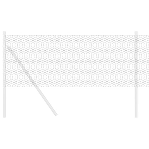 HEXAGON FENCE SZARY 0.4X25M STAL