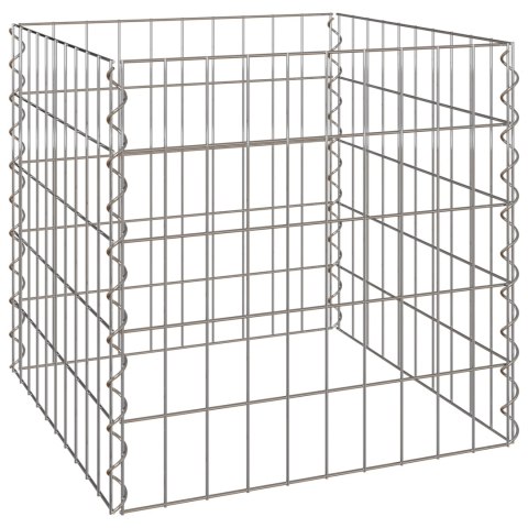 KOMPOSTOWNIK OGRODOWY 50X50X50CM STAL OCYNKOWANA KWADRATOWY