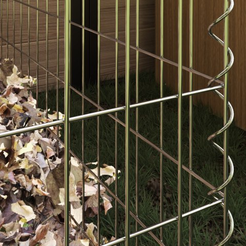 KOMPOSTOWNIK OGRODOWY 50X50X50CM STAL OCYNKOWANA KWADRATOWY