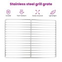 RUSZT DO GRILLA PROSTOKĄTNY 40X35CM ZE STALI NIERDZEWNEJ 304