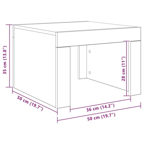 STOLIK KAWOWY BETONOWY 50X50X35CM