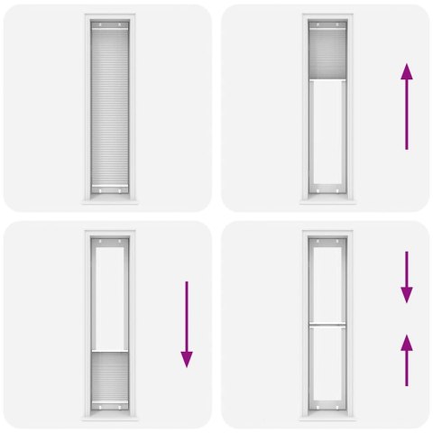 ROLETA PLISOWANA BIAŁA 40X200CM SZEROKOŚĆ TKANINY 39,4CM