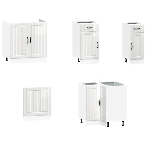 ZESTAW SZAFEK KUCHENNYCH KALMAR 11-CZĘŚCIOWY BIAŁE