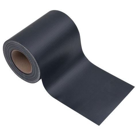 EKRANY PRYWATNOŚCI OGRODOWYCH 2 SZT. PVC 35X0,19M MATOWY CIEMNOSZARY