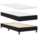 BOX SPRING Z MATERACEM CZARNY 90X190CM TKANINA