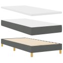 CIEMNOSZARE ŁÓŻKO BOX SPRING Z MATERACEM 90X190CM