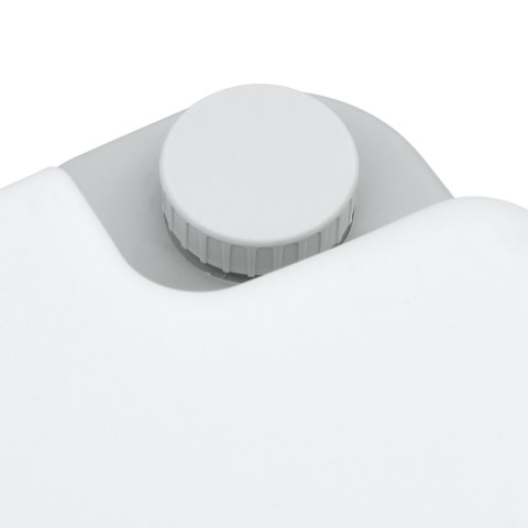 DESKA KLOZETOWA PRZENOŚNA SZARA I BIAŁA PLASTIK 10 L