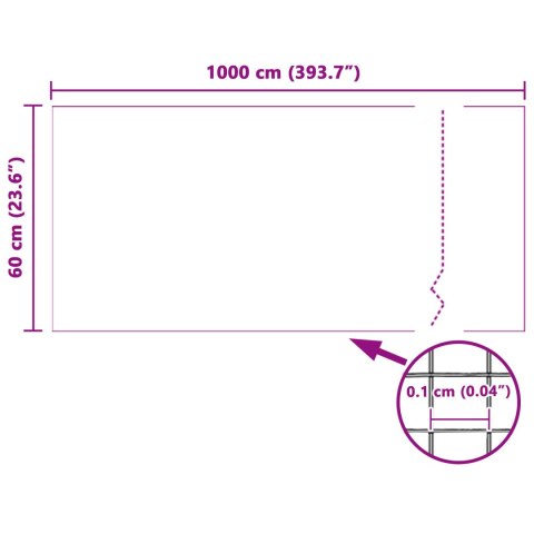KRATKA PRZECIW OWADOM BIAŁA 60X1000CM Z WŁÓKNA SZKLANEGO