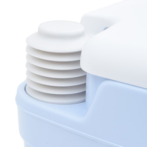 NIEBIESKA I BIAŁA PRZENOŚNA TOALETA Z PLASIKU 10 L