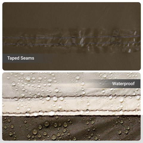 NAMIOT WĘDKARSKI BRĄZOWY POLIESTER NAMIOT DLA 7 OSÓB SKŁADANY