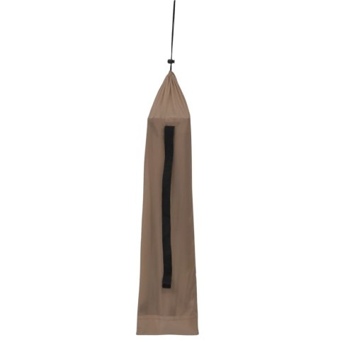 ŁÓŻKA POLOWE 2 SZT. 180X60X19CM TKANINA I STAL KOLOR TAUPE