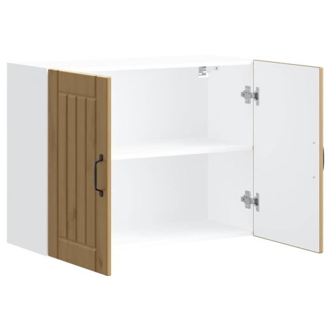 SZAFKA ŚCIENNA KUCHENNA LUCCA DĄB RZEMIEŚLNICZY DREWNO KLEJONE