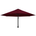 PARASOL ŚCIENNY NA METALOWYM SŁUPKU 300CM BURGUND