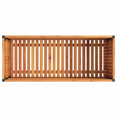 DONICA OGRODOWA 110X45X44CM LITE DREWNO AKACJOWE I STAL